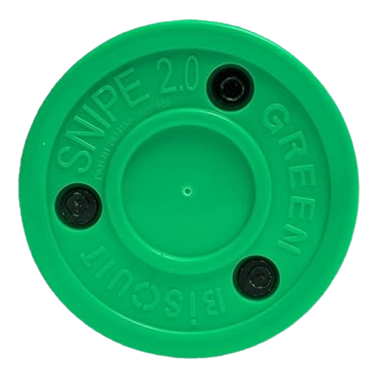 Green Biscuit Snipe 2.0 off-ice shooting and stickhandling puck
