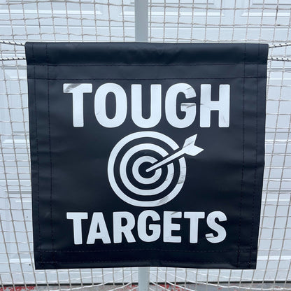 Close-up of a Pro Habits Hockey Tough Target with a durable shooting surface